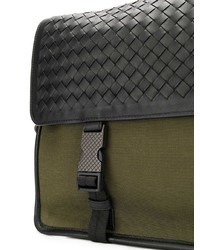 Besace en toile olive Bottega Veneta