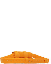 Besace en toile orange Bottega Veneta