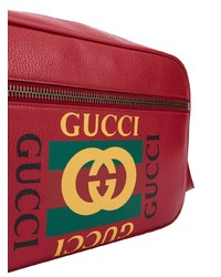 Besace imprimée rouge Gucci