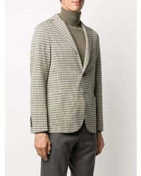 Blazer à carreaux beige Eleventy