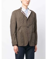 Blazer à carreaux blanc Junya Watanabe MAN