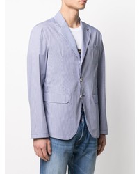 Blazer à carreaux bleu clair DSQUARED2