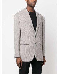 Blazer à carreaux bleu clair DSQUARED2