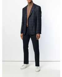 Blazer à carreaux bleu marine BOSS HUGO BOSS