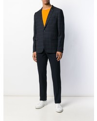 Blazer à carreaux bleu marine PS Paul Smith