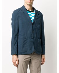 Blazer à carreaux bleu marine PS Paul Smith