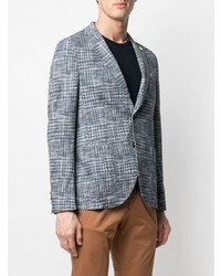 Blazer à carreaux bleu marine Manuel Ritz