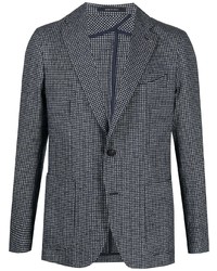 Blazer à carreaux bleu marine Tagliatore