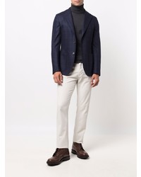 Blazer à carreaux bleu marine Eleventy