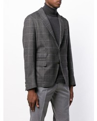 Blazer à carreaux gris foncé Eleventy