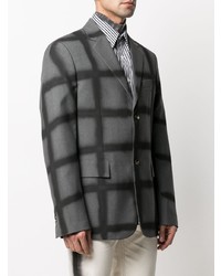 Blazer à carreaux gris foncé Marni