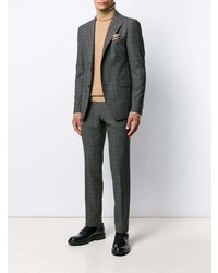 Blazer à carreaux gris foncé Tagliatore