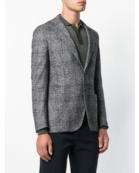 Blazer à carreaux gris foncé Bagnoli Sartoria Napoli