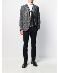 Blazer à carreaux gris foncé Manuel Ritz