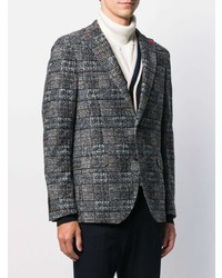 Blazer à carreaux gris foncé Manuel Ritz