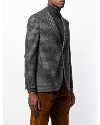 Blazer à carreaux gris foncé Lardini