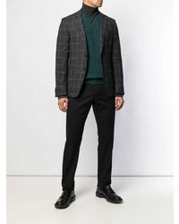 Blazer à carreaux gris foncé BOSS HUGO BOSS