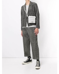 Blazer à carreaux gris foncé Homme Plissé Issey Miyake