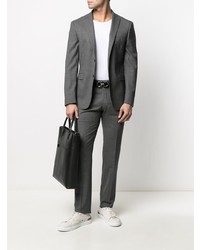 Blazer à carreaux gris Tonello