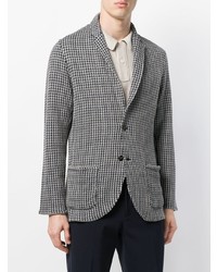 Blazer à carreaux gris Lardini