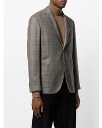 Blazer à carreaux gris Boglioli