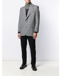 Blazer à carreaux gris Givenchy