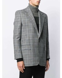 Blazer à carreaux gris Givenchy