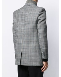 Blazer à carreaux gris Givenchy