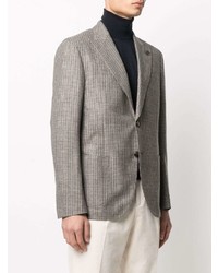 Blazer à carreaux gris Lardini