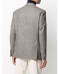 Blazer à carreaux gris Lardini