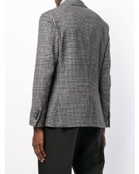 Blazer à carreaux gris Lardini