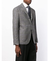 Blazer à carreaux gris Lardini