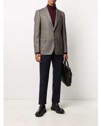 Blazer à carreaux gris Tagliatore