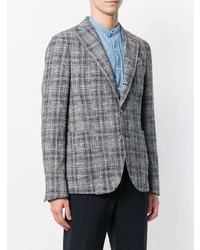 Blazer à carreaux gris Manuel Ritz