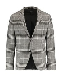 Blazer à carreaux gris Cinque