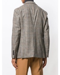 Blazer à carreaux gris Tagliatore