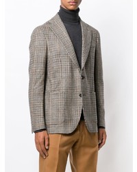 Blazer à carreaux gris Tagliatore