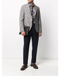 Blazer à carreaux gris Manuel Ritz