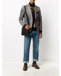 Blazer à carreaux gris Junya Watanabe MAN