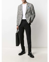 Blazer à carreaux gris Manuel Ritz