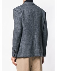 Blazer à carreaux gris Lardini