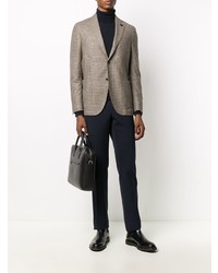 Blazer à carreaux marron clair Lardini