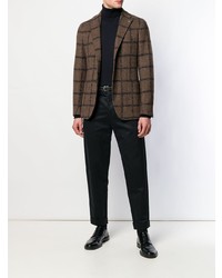 Blazer à carreaux marron Tagliatore