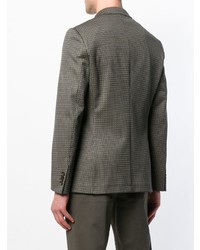 Blazer à carreaux marron Etro