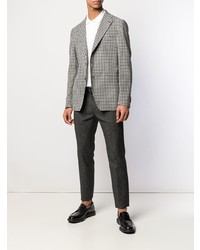 Blazer à carreaux noir et blanc Tagliatore