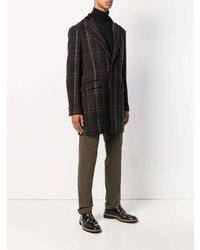 Blazer à carreaux noir Etro