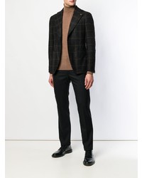 Blazer à carreaux noir Tagliatore