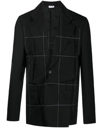 Blazer à carreaux noir Comme Des Garcons Homme Plus