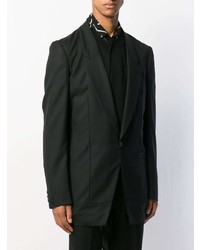 Blazer à carreaux noir Comme Des Garcons Homme Plus