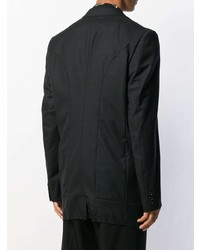 Blazer à carreaux noir Comme Des Garcons Homme Plus